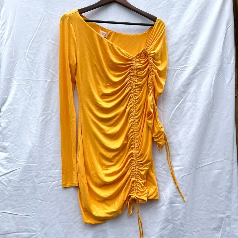 CAMILA COELHO | LENA MINI DRESS IN TANGERINE ORANGE MEDIUM - Picture 7 of 13